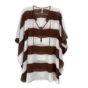 Vix Cabana Stripe Swim Beach Cover Up XS/S